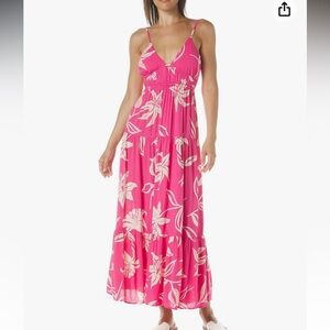 Pink Floral Maxi Dress